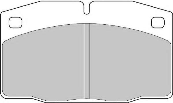 Комплект тормозных колодок, дисковый тормоз