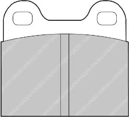 Комплект тормозных колодок, дисковый тормоз