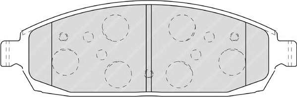 Комплект тормозных колодок, дисковый тормоз