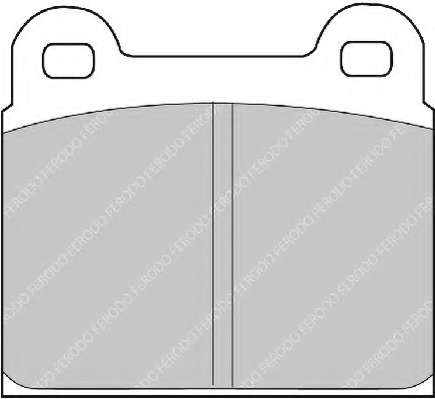 Комплект тормозных колодок, дисковый тормоз