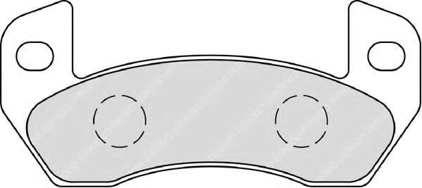 Комплект тормозных колодок, дисковый тормоз