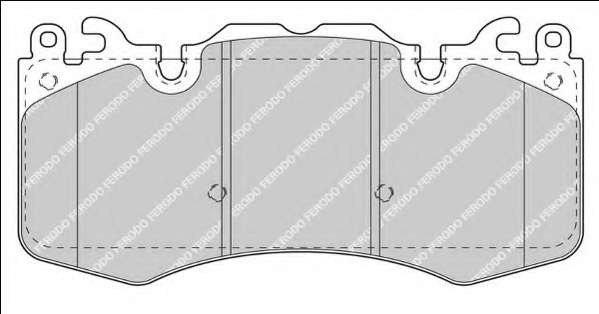 Комплект тормозных колодок, дисковый тормоз