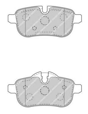 Комплект тормозных колодок, дисковый тормоз