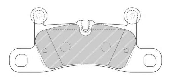 Комплект тормозных колодок, дисковый тормоз