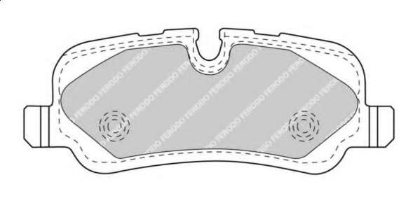 Комплект тормозных колодок, дисковый тормоз