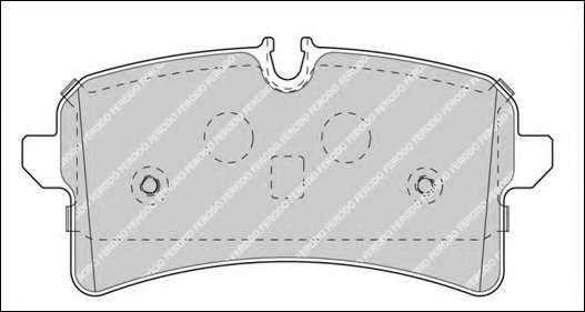 Комплект тормозных колодок, дисковый тормоз