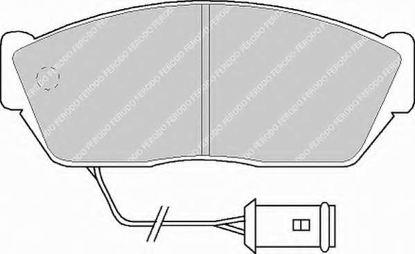 Комплект тормозных колодок, дисковый тормоз