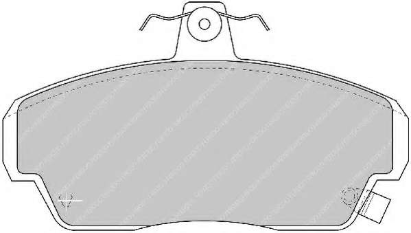 Комплект тормозных колодок, дисковый тормоз