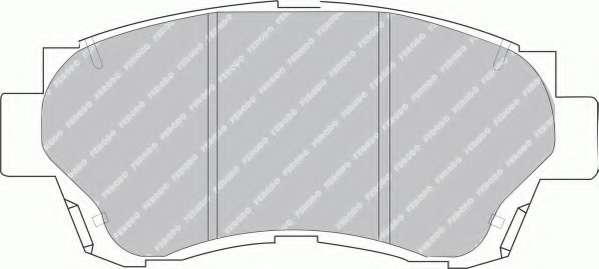 Комплект тормозных колодок, дисковый тормоз