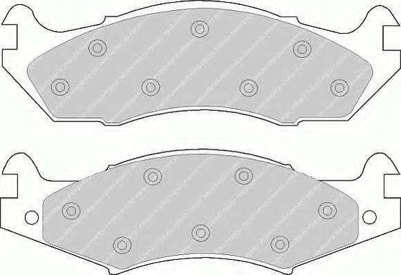 Комплект тормозных колодок, дисковый тормоз