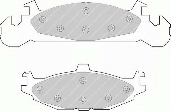 Комплект тормозных колодок, дисковый тормоз