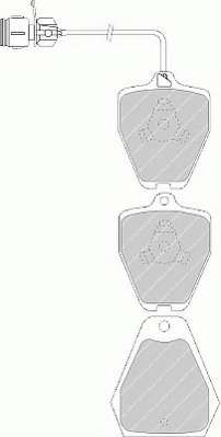 Комплект тормозных колодок, дисковый тормоз