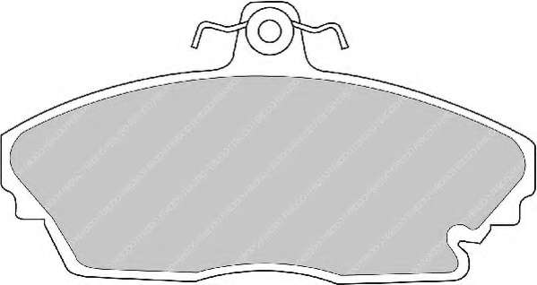 Комплект тормозных колодок, дисковый тормоз