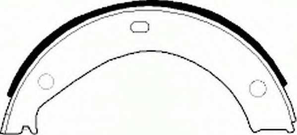 Комплект тормозных колодок, стояночная тормозная система