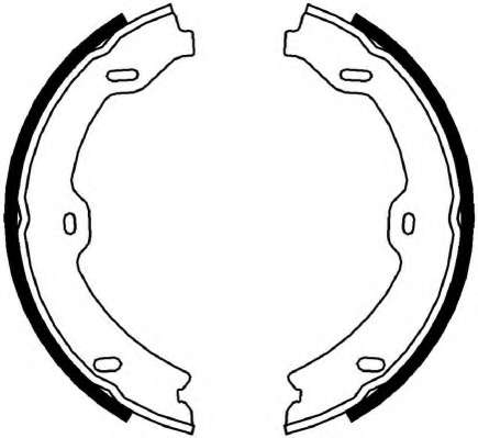 Комплект тормозных колодок, стояночная тормозная система