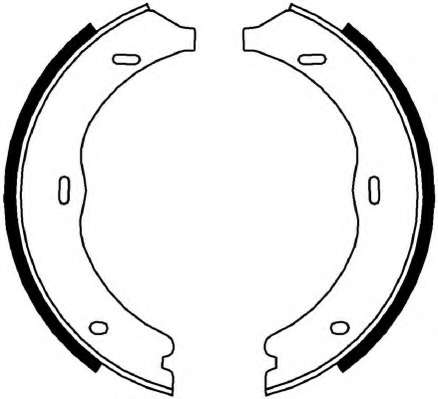 Комплект тормозных колодок, стояночная тормозная система