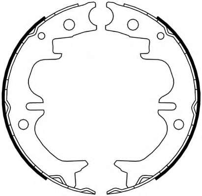 Комплект тормозных колодок, стояночная тормозная система