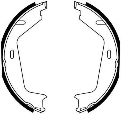 Комплект тормозных колодок, стояночная тормозная система