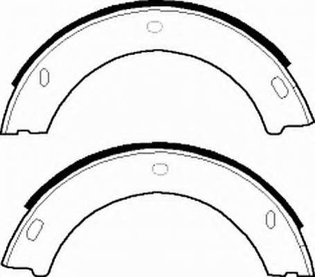 Комплект тормозных колодок, стояночная тормозная система