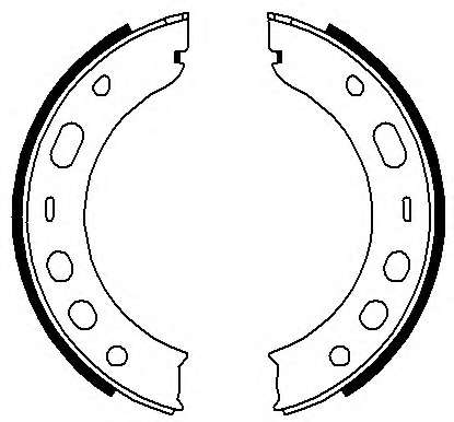 Комплект тормозных колодок, стояночная тормозная система