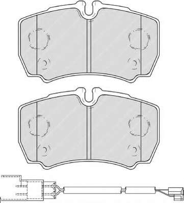 Комплект тормозных колодок, дисковый тормоз