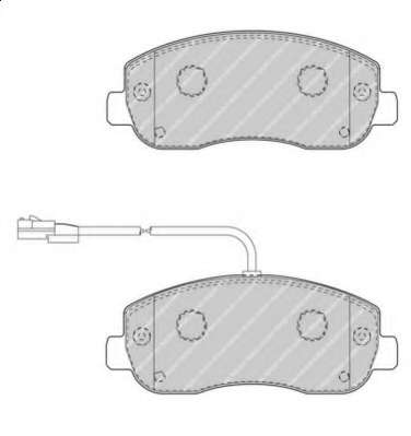 Комплект тормозных колодок, дисковый тормоз