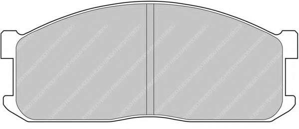 Комплект тормозных колодок, дисковый тормоз