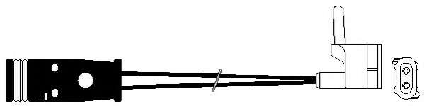 Сигнализатор, износ тормозных колодок