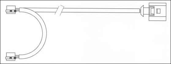 Сигнализатор, износ тормозных колодок