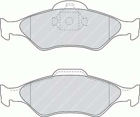 Комплект тормозных колодок, дисковый тормоз
