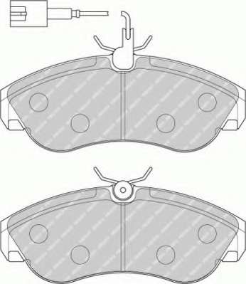 Комплект тормозных колодок, дисковый тормоз