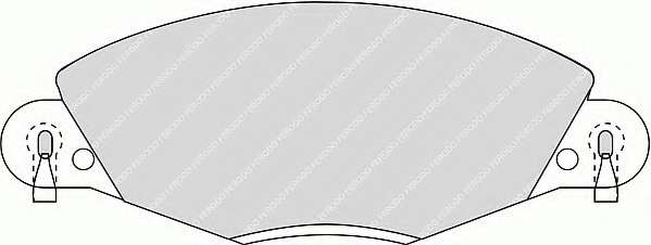 Комплект тормозных колодок, дисковый тормоз