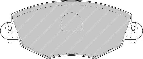 Комплект тормозных колодок, дисковый тормоз