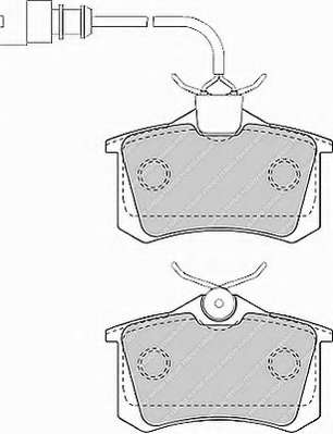 Комплект тормозных колодок, дисковый тормоз