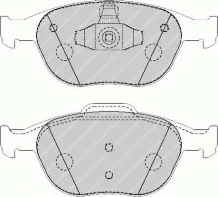 Комплект тормозных колодок, дисковый тормоз
