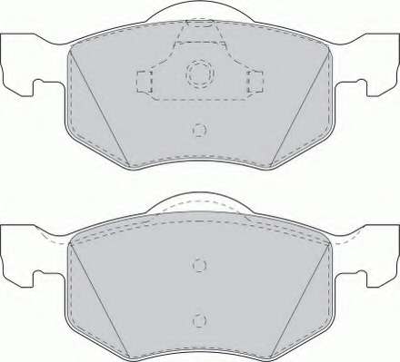 Комплект тормозных колодок, дисковый тормоз