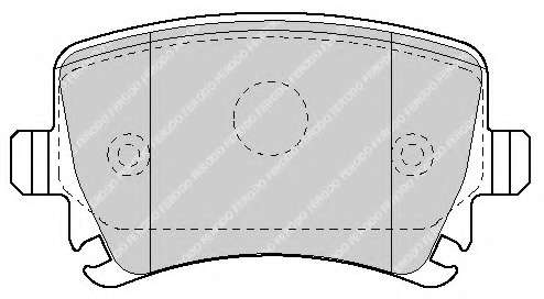 Комплект тормозных колодок, дисковый тормоз