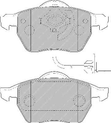 Комплект тормозных колодок, дисковый тормоз