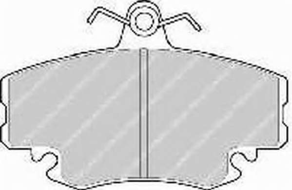 Комплект тормозных колодок, дисковый тормоз