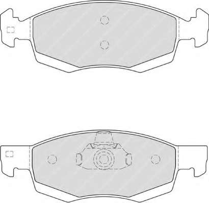 Комплект тормозных колодок, дисковый тормоз