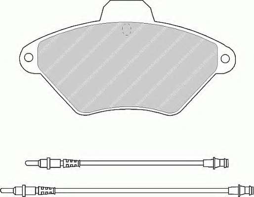 Комплект тормозных колодок, дисковый тормоз