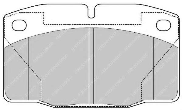 Комплект тормозных колодок, дисковый тормоз
