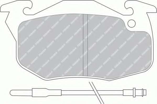 Комплект тормозных колодок, дисковый тормоз