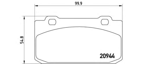 Комплект тормозных колодок, дисковый тормоз