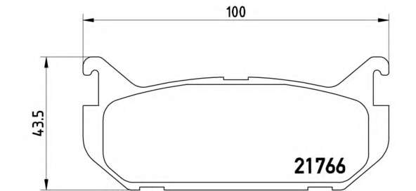Комплект тормозных колодок, дисковый тормоз