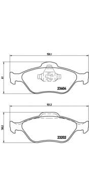 Комплект тормозных колодок, дисковый тормоз