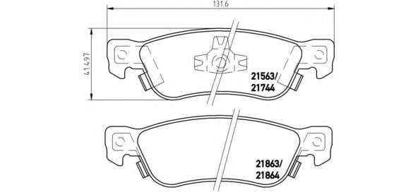 Комплект тормозных колодок, дисковый тормоз