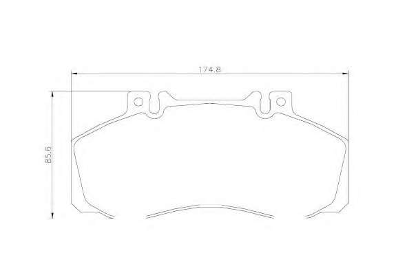 Комплект тормозных колодок, дисковый тормоз