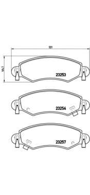 Комплект тормозных колодок, дисковый тормоз