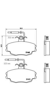 Комплект тормозных колодок, дисковый тормоз